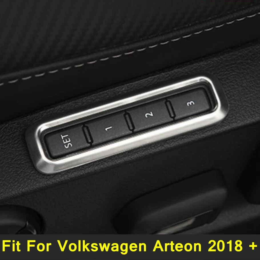 

Lapetus Car Styling Seat Adjustment Memory Button Switch Frame Cover Trim Stainless Steel For Volkswagen Arteon 2018 2019 2020