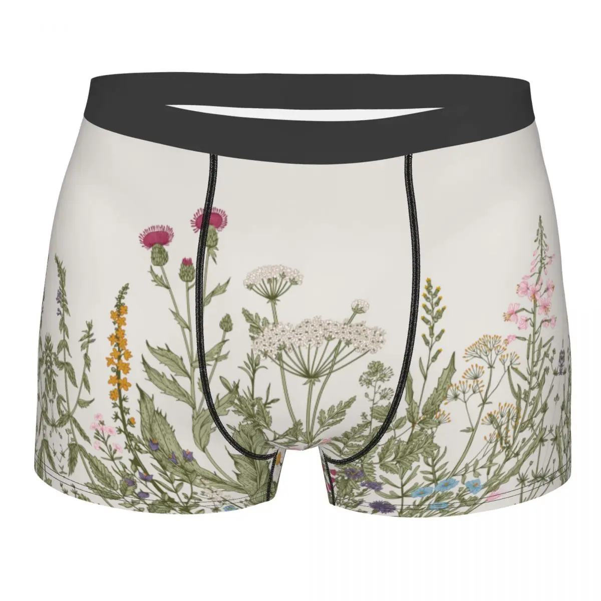 

Мужские ботанические трусы с цветочным принтом