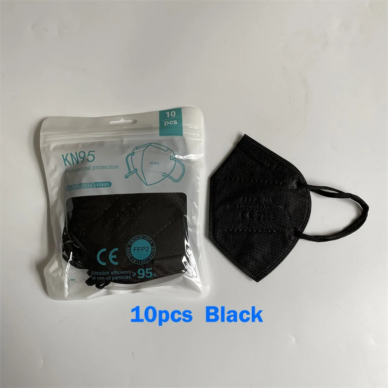 

10-200 шт. Маска FFP2, одобренная CE, 5-слойная маска для лица KN95, фильтр-респиратор, розовая многоразовая защитная маска для взрослых KN95 FFP2 Mascarilla