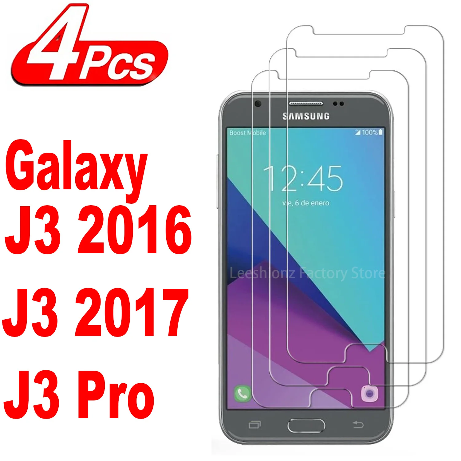 9H Защитное стекло для экрана для Samsung Galaxy J3 2017 J3 2016 J3 Pro ...