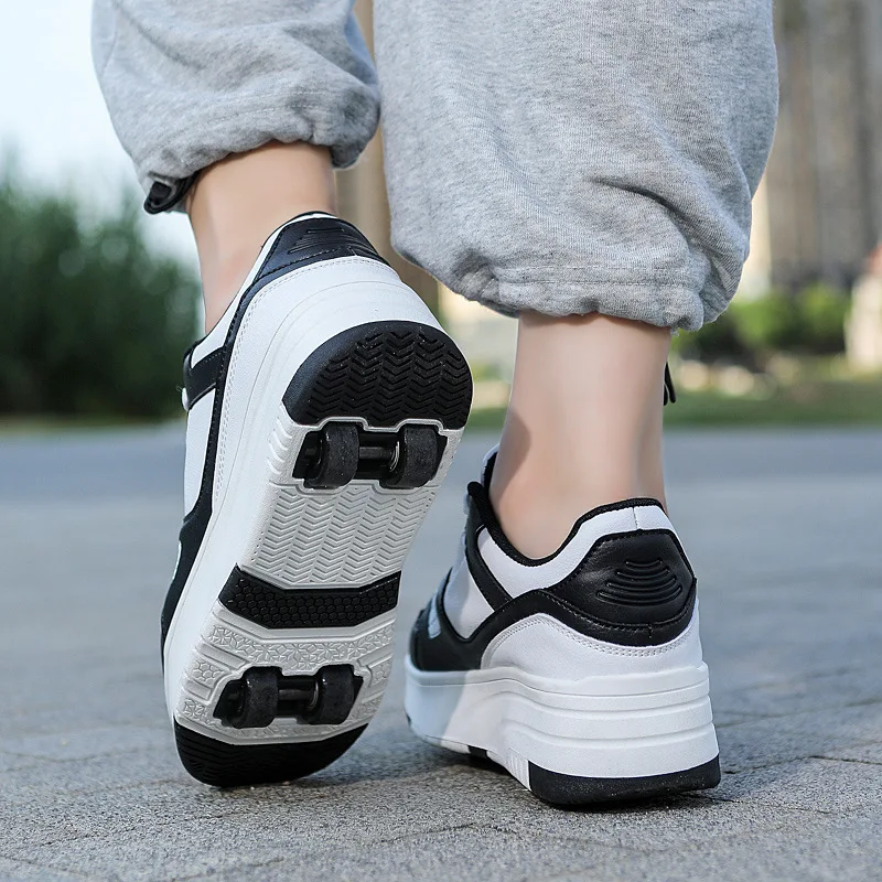 New Arrival Heelys Four-wheel Children's Ultra-light Rollerskate Men's Sneakers With Wheels