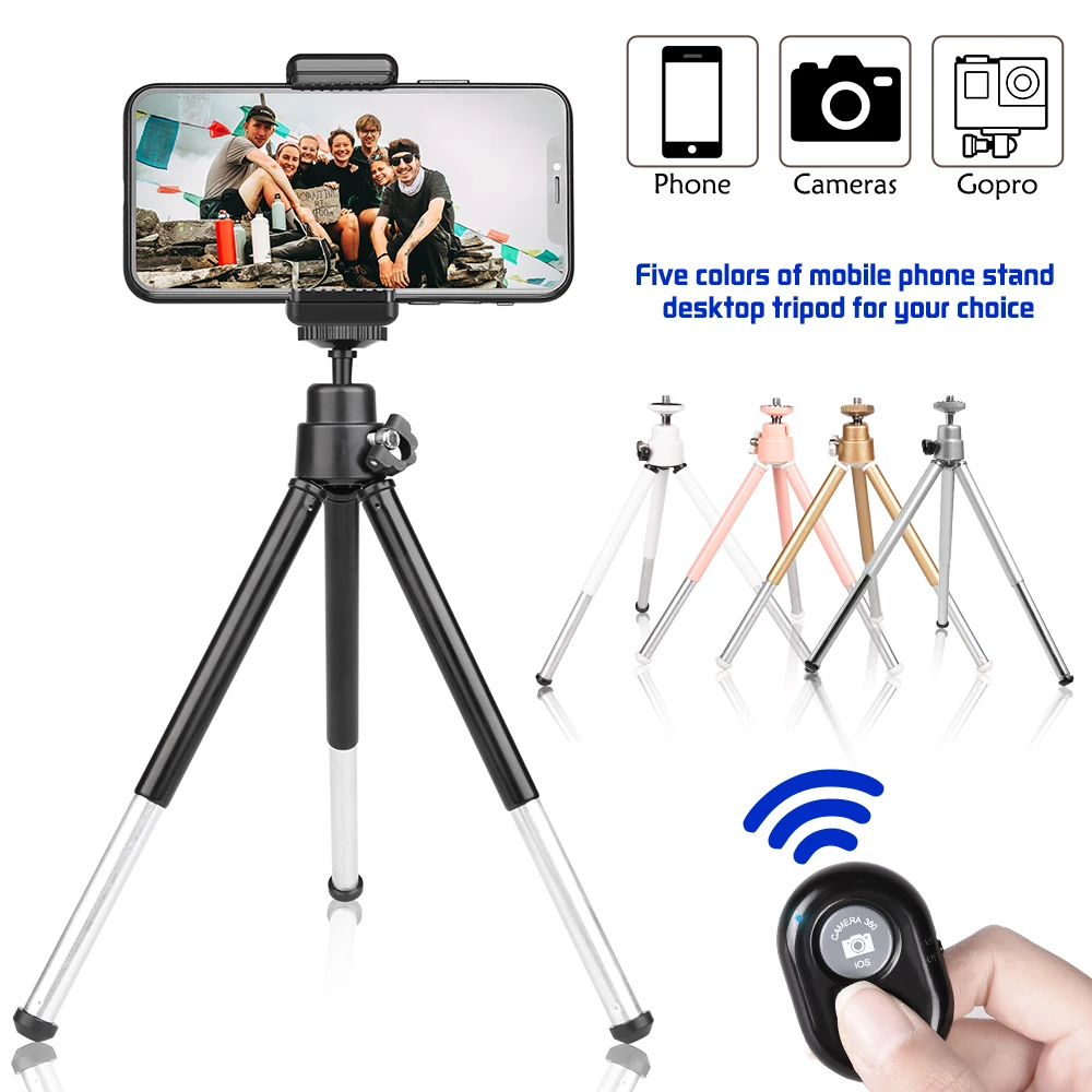 

NEWCE Tripod For Phone Bluetooth Remote Mini Tripod Portable Stand Holder For Mobile Bluetooth Don't Include Battery
