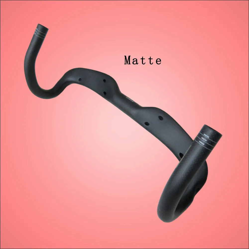 Сверхлегкий велосипедный руль из углеродного волокна 3K изогнутые ручки для