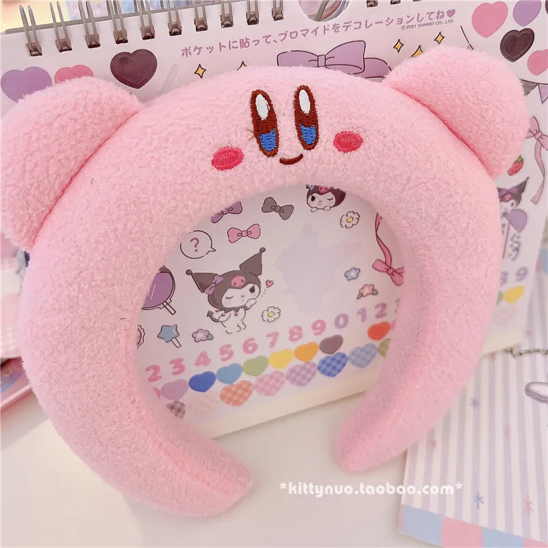 Повязка на голову Kawaii с аниме звездами и Кирби обруч для волос мытья лица