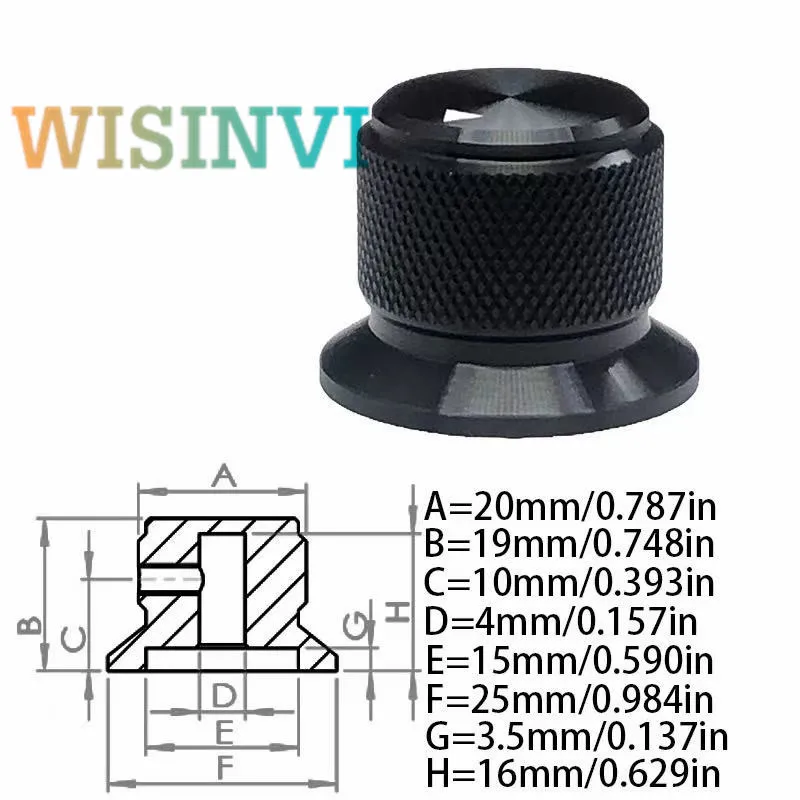 

Ручка потенциометра из алюминиевого сплава 25x19 мм