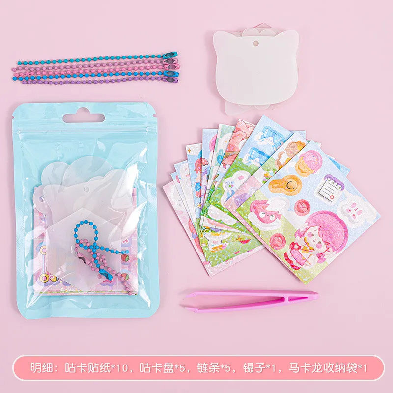 Креативный набор наклеек Guka оптовая продажа Diy Gu Card мультяшная лазерная наклейка