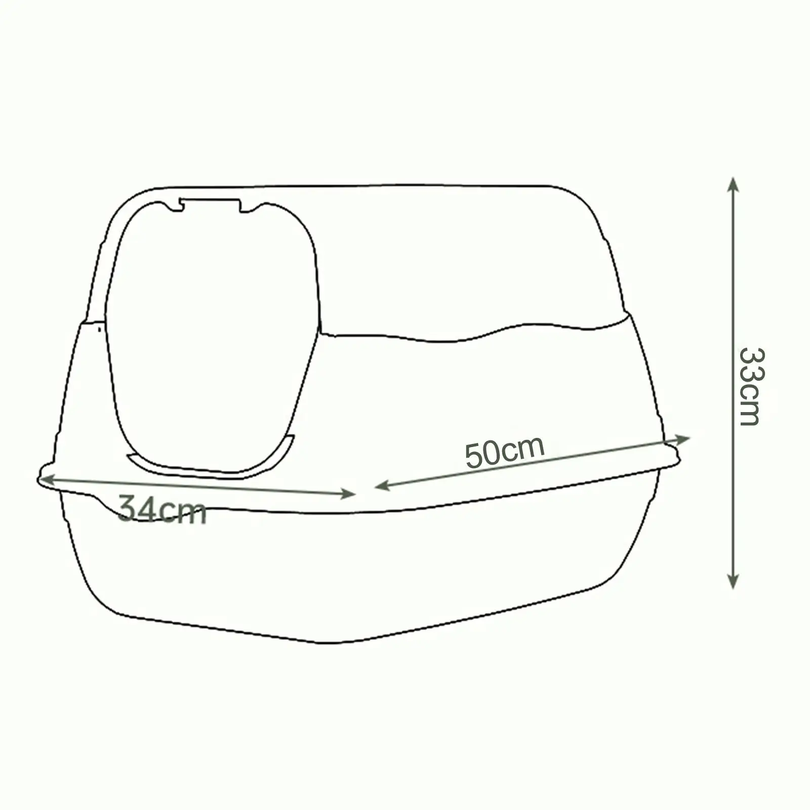 Ящик для кошачьего туалета с капюшоном закрытым и ящиком песочницей на