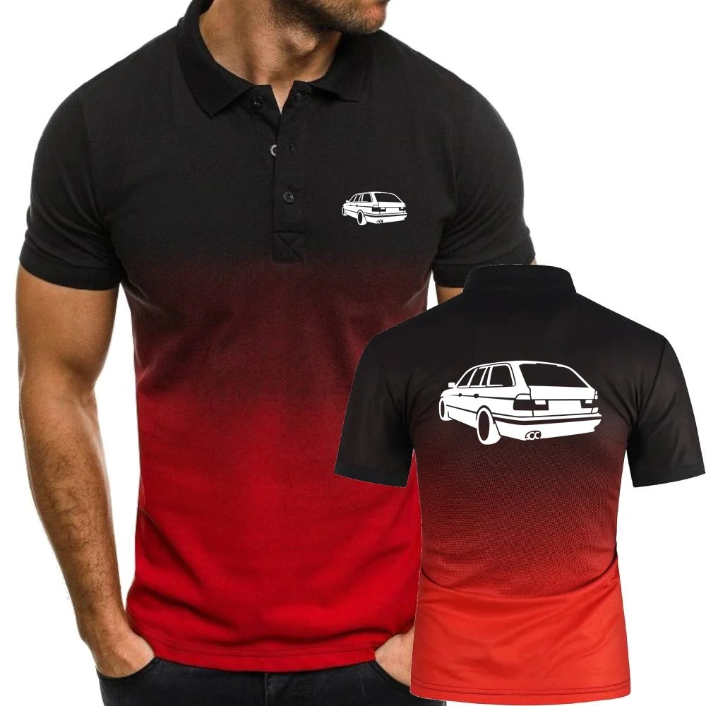 Рубашка-поло мужская с коротким рукавом Классическая в стиле суперкар 5 моделей