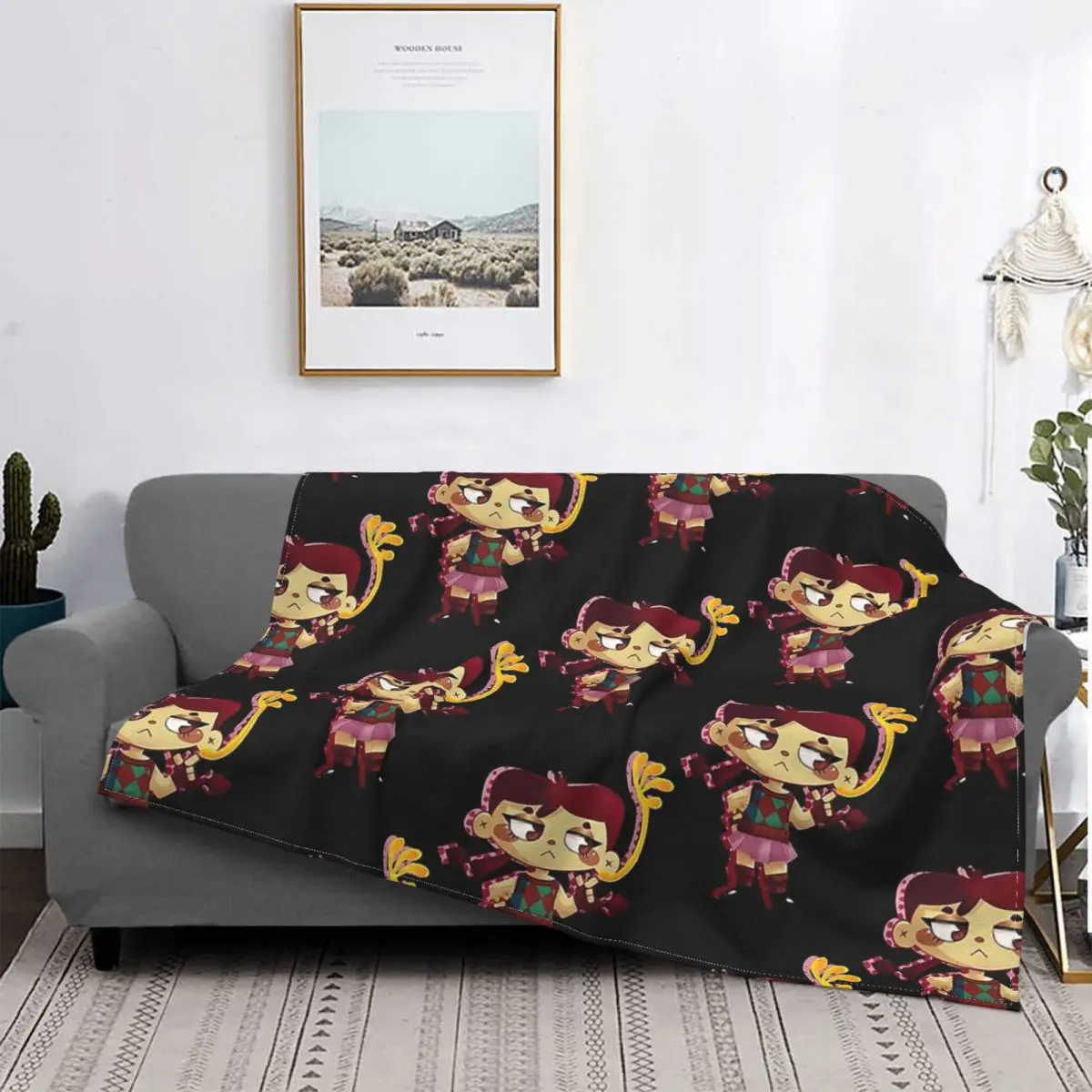 

Psychonauts Sasha Nein Game Lili Portable Warm Throw Blankets for Bedding Travel