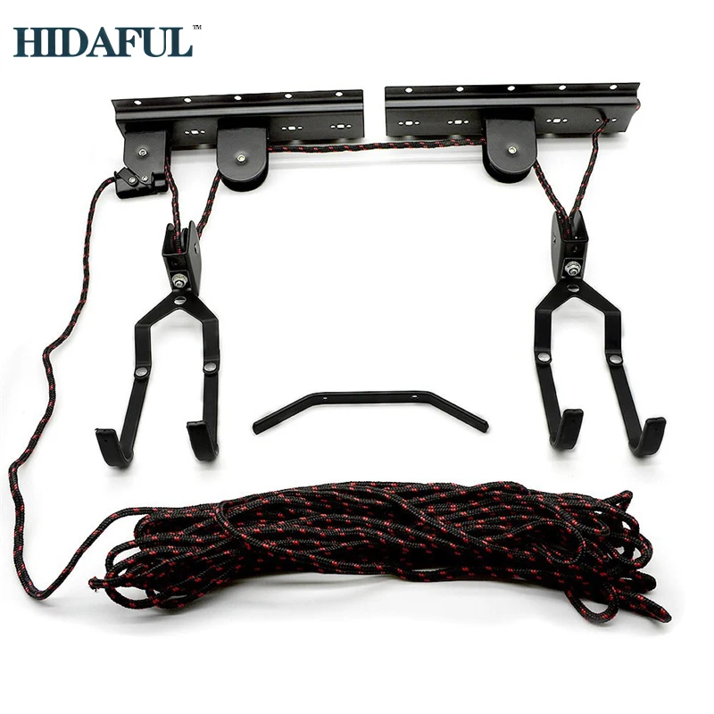 

Подвесной шкив для велосипеда, подъемник для горного велосипеда, настенный держатель, вешалка для гаража, подвесные вешалки, велосипедные аксессуары