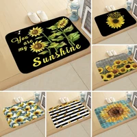 creative sunflower doormat bathroom absorbent floor mat bathroom door non slip mat protective floor mat kitchen mats for floor