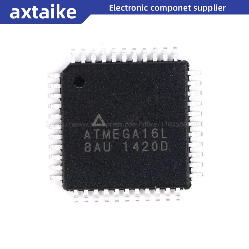 

ATMEGA16L-8AU ATMEGA16L-8AUR ATMEGA16L ATMEGA16 TQFP-44 8-bit Microcontrollers MCU 16kB Flash 0.5kB EEPROM 32 I/O Pins 15