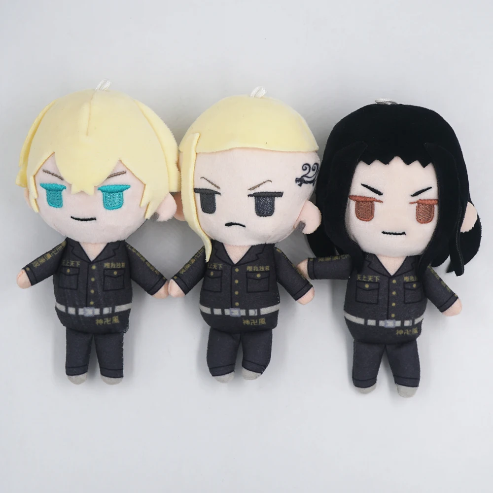 

10cm Tokyo Revengers Anime Draken Ryuuguuji Ken Baji Keisuke Matsuno Chifuyu plush keychain