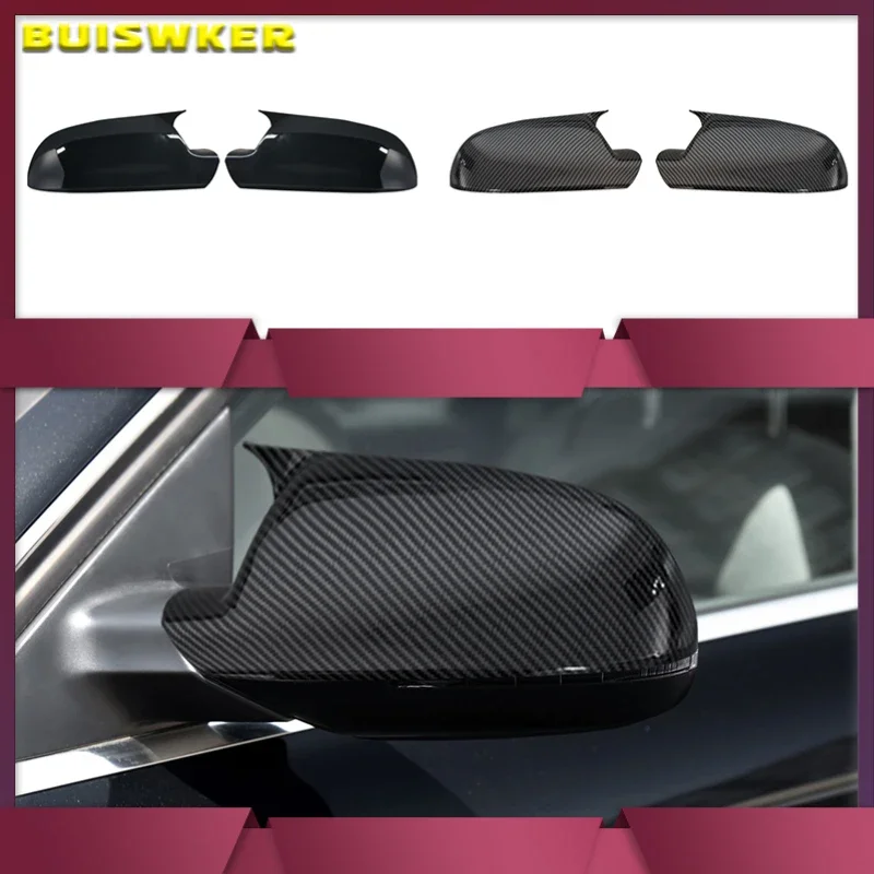 

ABS material Carbon appearance Mirror Cover Rearview Side Mirror Cap S Line For Audi A3 8P A4 A5 B8.5 2011-2016