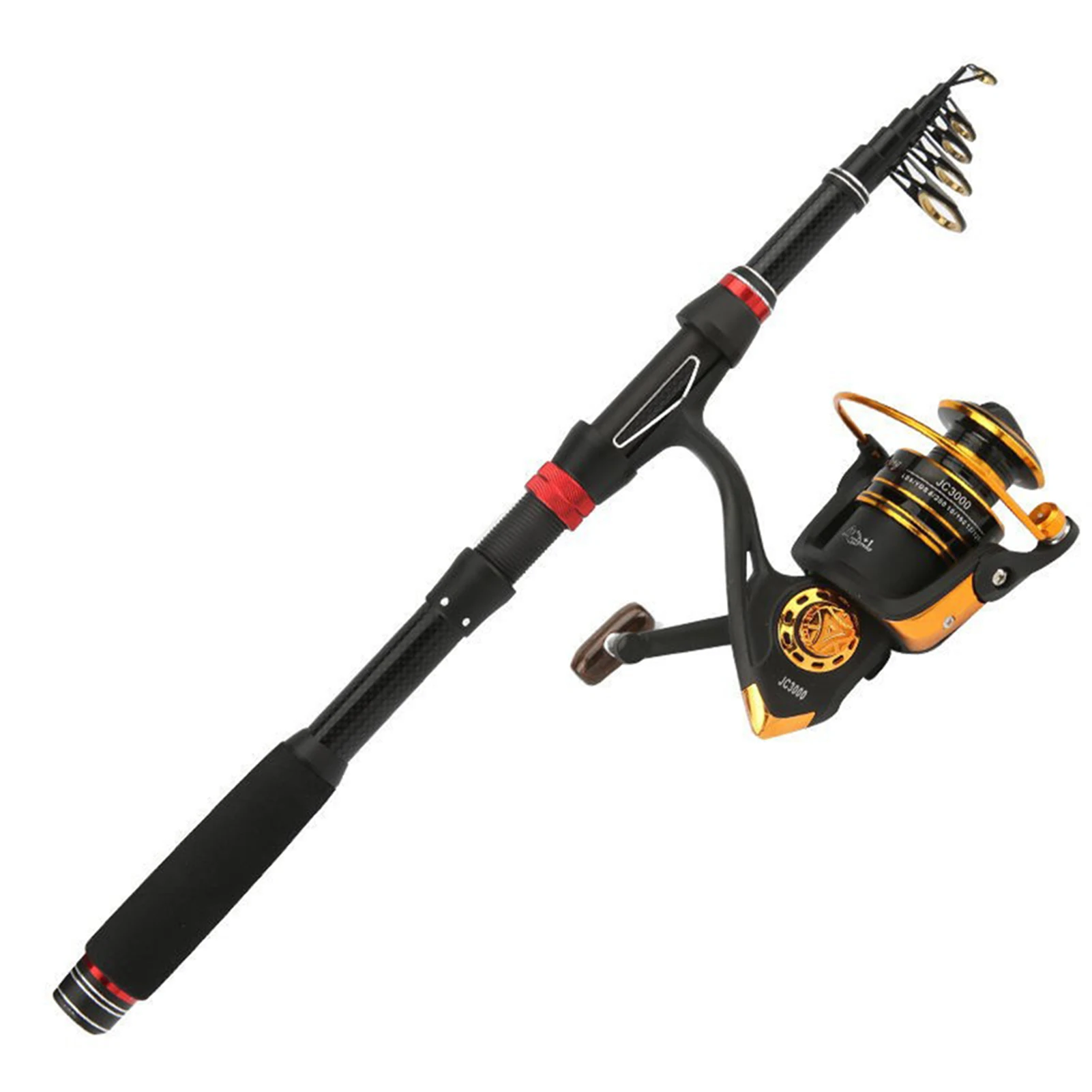 

1.8-3.0 Meter Telescopic Fishing Rods Hard Lightweight Carbon Spinning Rods Rock Fishing Rod Carp Fishing