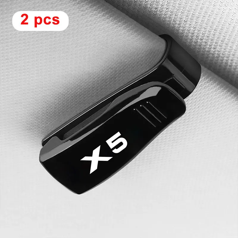 

Аксессуары для хранения в интерьере для BMW X5 E70, E53, F15, G05, X6, G06, E71, F16, E72, солнцезащитные очки с зажимом, держатель для карт и билетов