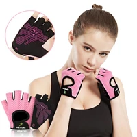 aubtec sports cycling gloves for fitness gym weightlifting yoga bodybuilding training thin breathable non slip half finger glove