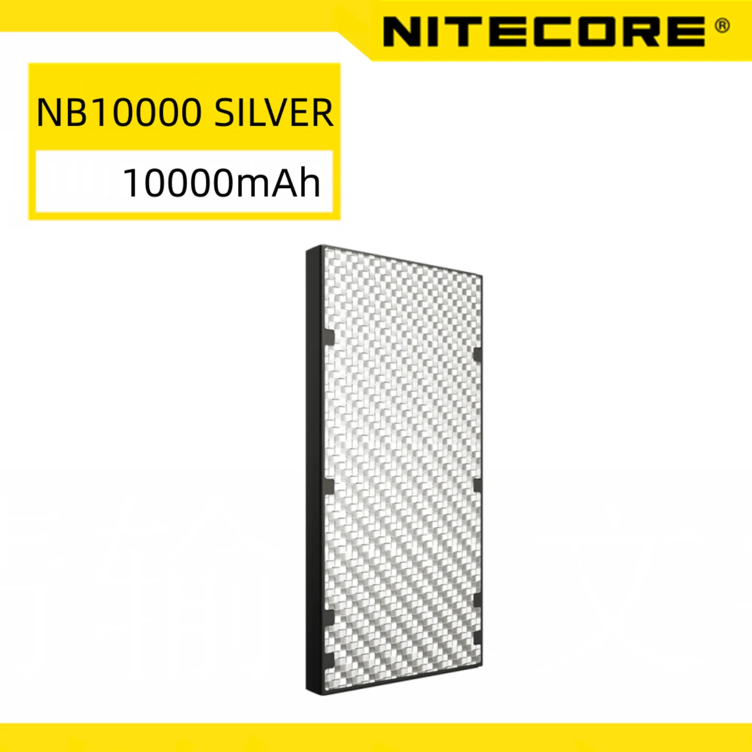 

NITECORE NB10000 SILVER Power Bank 10000mAh Fast Charging Portable Charger For iPhone HUAWEI Phone Lithium Battery