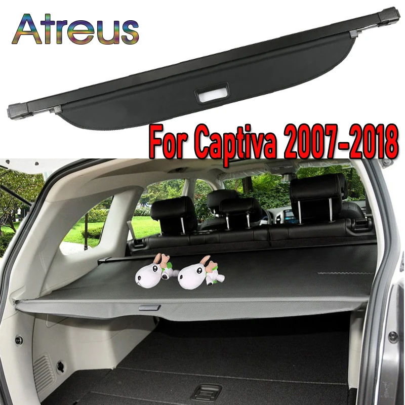 

Rear Trunk Cargo Cover for Chevy Chevrolet Captiva 2007-2018 Retractable Luggage Carrier Security Partition Shield Accessories