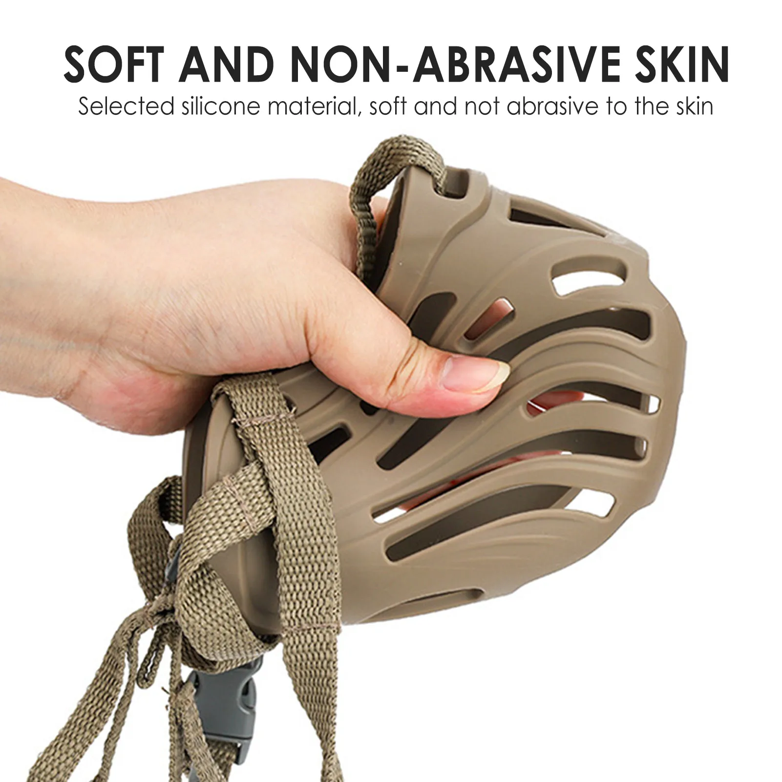 Силиконовый намордник для собак мягкий силиконовый чехол рта собаки