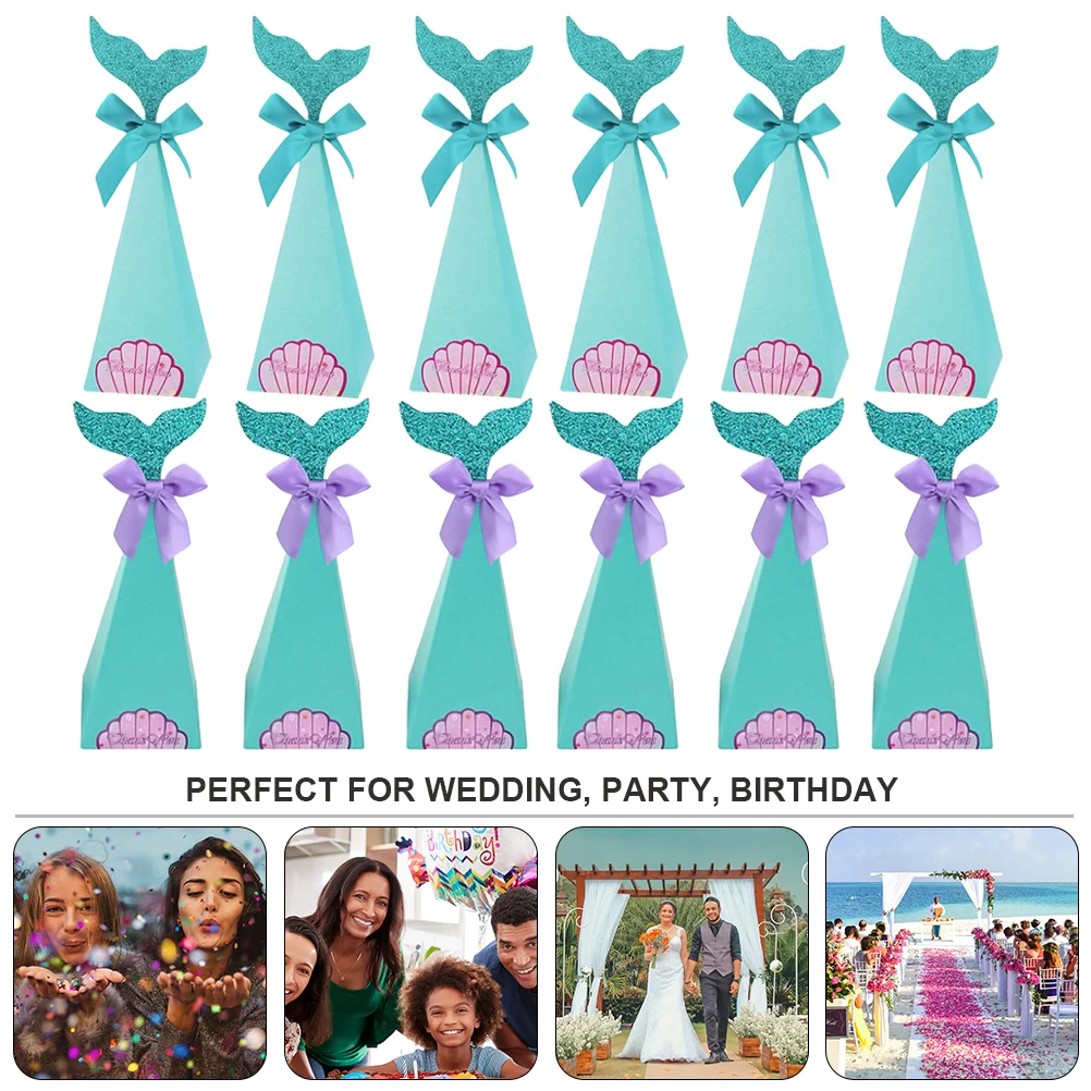 40 шт. коробка конфет с русалкой свадебная банка для хранения контейнер подарков