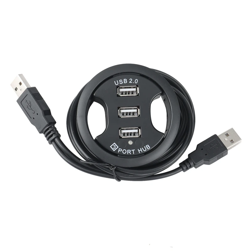

Usb-хаб USB 2,0 Настольный втулка USB 2,0 концентратор аудио Настольный монтажный адаптер 3 порта на столе с несколькими портами s