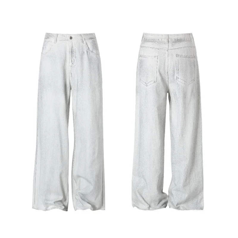 Lawfoo новые модные винтажные джинсовые брюки мужские повседневные оригинальный