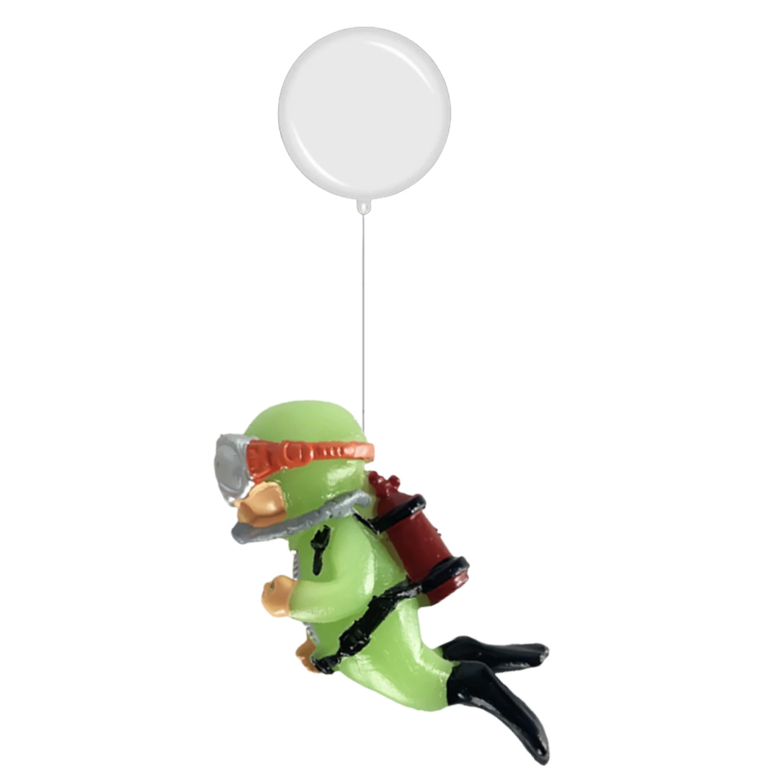 

Floating Fish Tank Decorations Luminous Floating Diver Aquarium Decorations Lovely Green Luminous Diver Fish Tank Accessories
