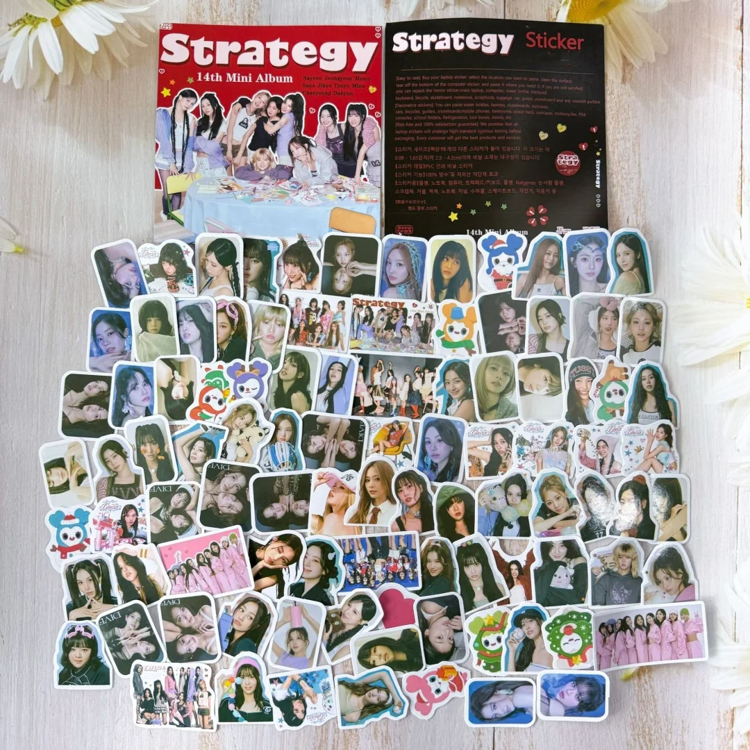 98 шт./компл. наклейки Sana Lim Na Yeon альбом STRATEGY чемодан DIY на чашки Mina Park Ji Hyo Momo JungYeon Once