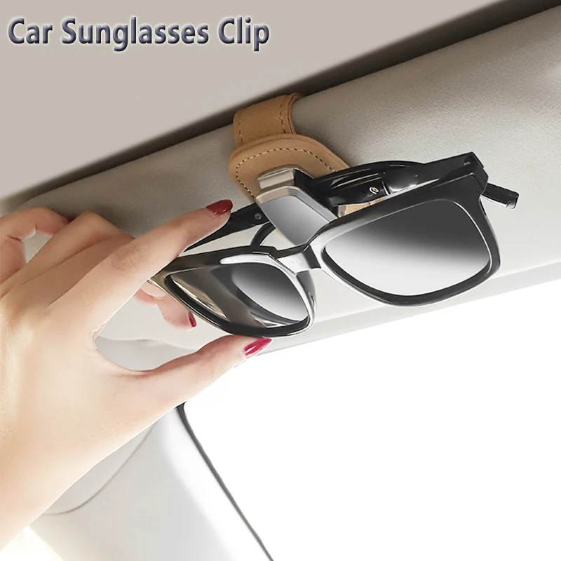 Universally Car Glasses Case Storage Clip Mini Sunglass Fastener Ticket Clip Car Vehicle Sun Visor Eyeglass Holder Accessory