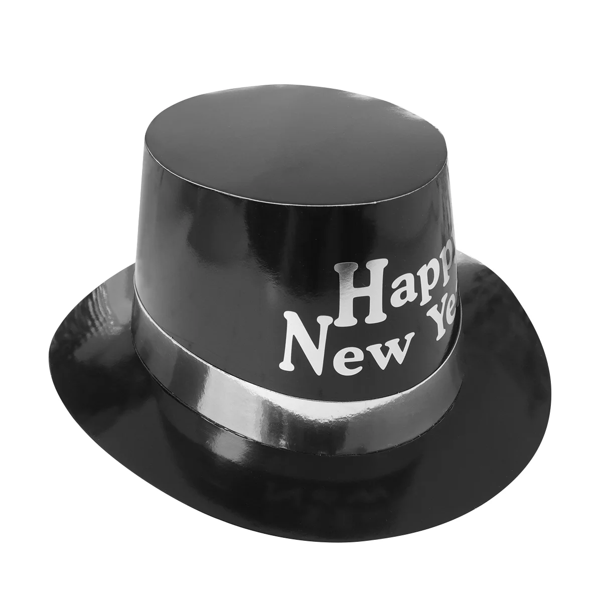 

Stage Performance Jazz Hats Happy New Year Party Hats Glitter Letter Paper Hat Party Tophat Photo Props 29.5x26.5x15.5cm