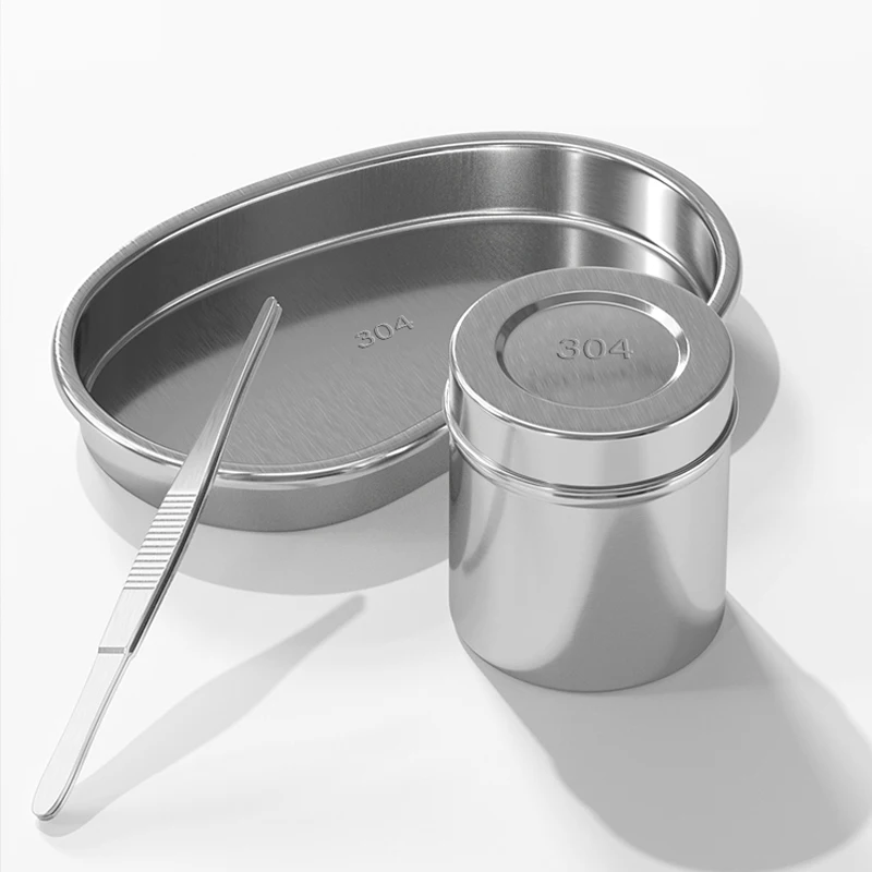 

Лоток для татуировки из нержавеющей стали, стоматологические инструменты, медицинский лоток для дезинфекции, контейнер для бровей, губ, тат...