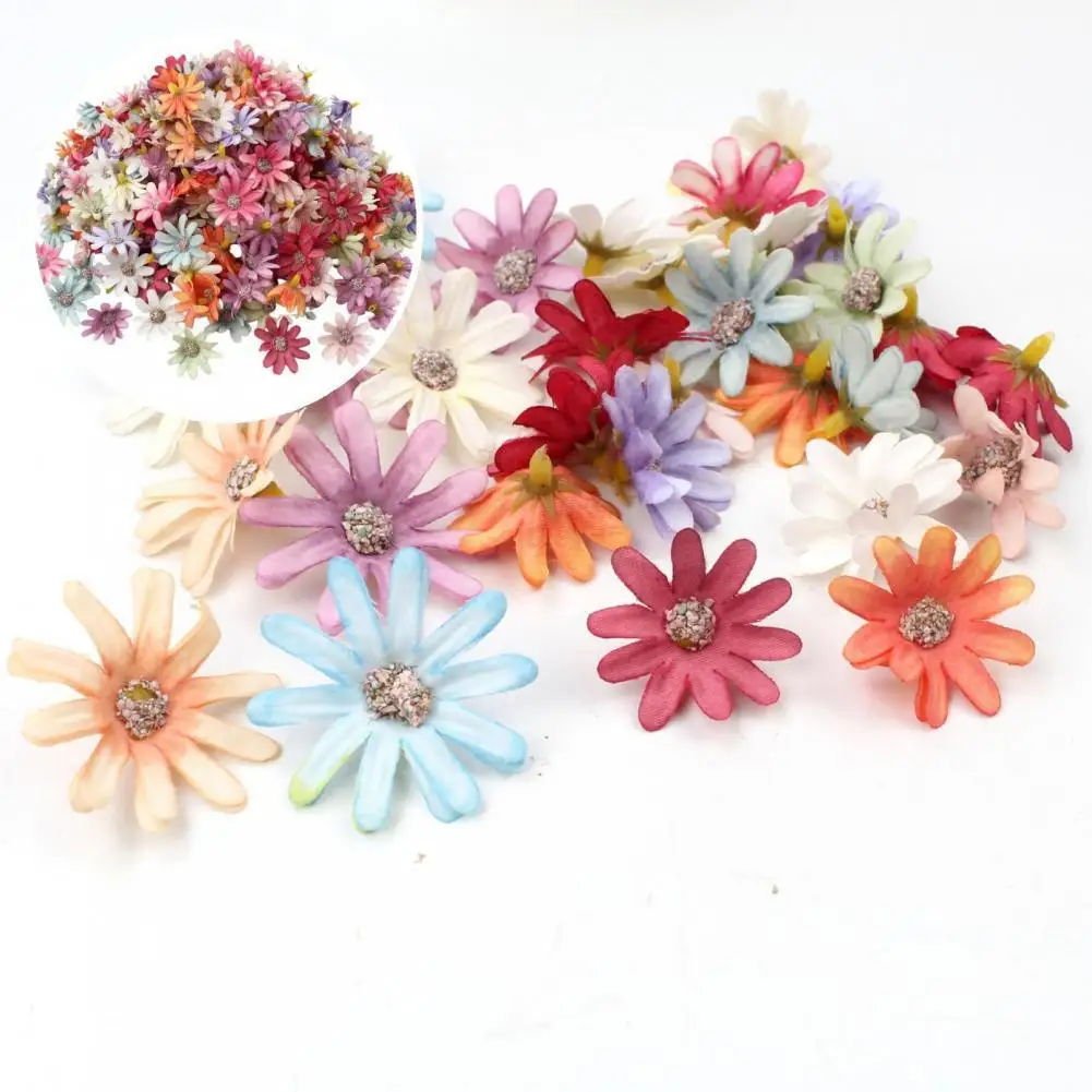

Fake Flower Head Special DIY No Watering Beautiful Garland Fake Flower for Craft Artificial Flower Head Artificial Flower