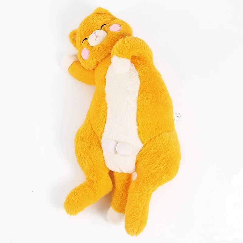 

60/75cm Cartoon Lying Cat Plush Soft Pillow Cute Stuffed Animal Toys Doll Lovely Toys for Kids Girls Valentine Birthday Gift