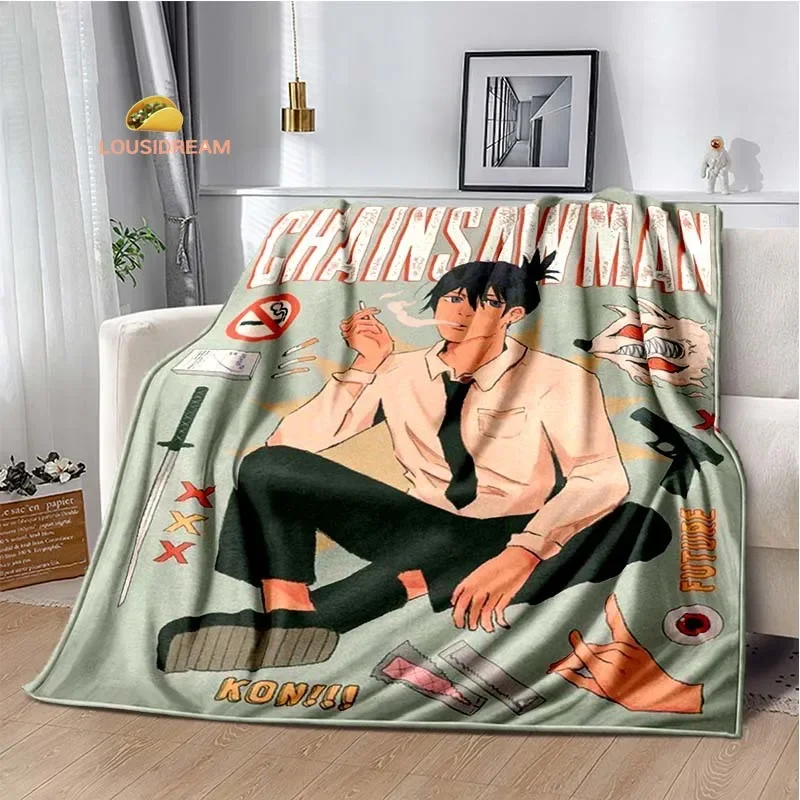 Мультяшное мужское Фланелевое мягкое теплое одеяло C-бензопила ретро кровать
