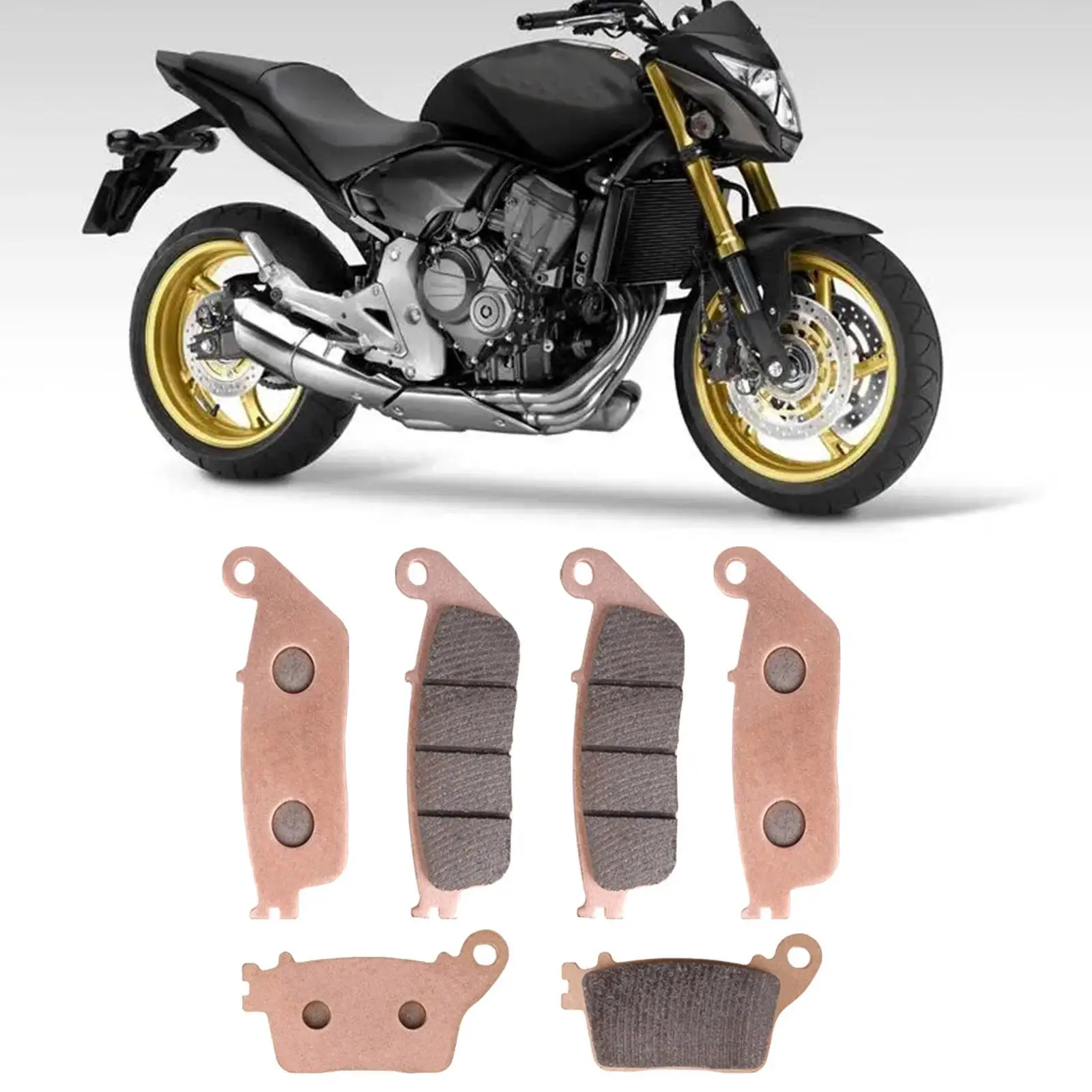 

Передние и задние тормозные колодки для мотоциклов Honda CB600, 6 шт.