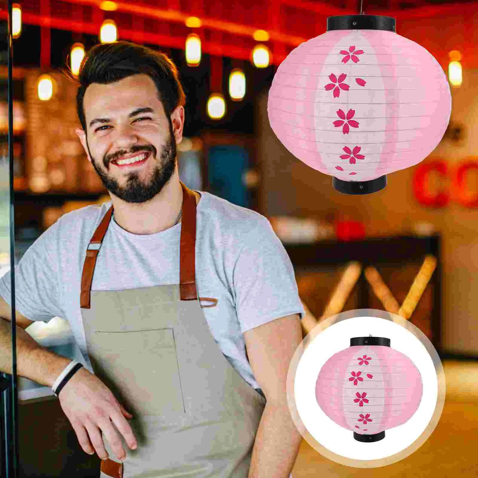 Бумажный фонарь японский подвесной светильник для суши комнаты бара столовой