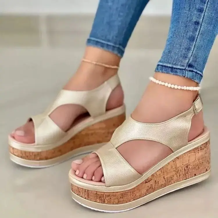 

Wedge Sandals Women Shoes 2022 Summer Peep Toe Sandals Fashion Platform Slippers Outdoor Casual Flip Flops Sandalias De Mujer