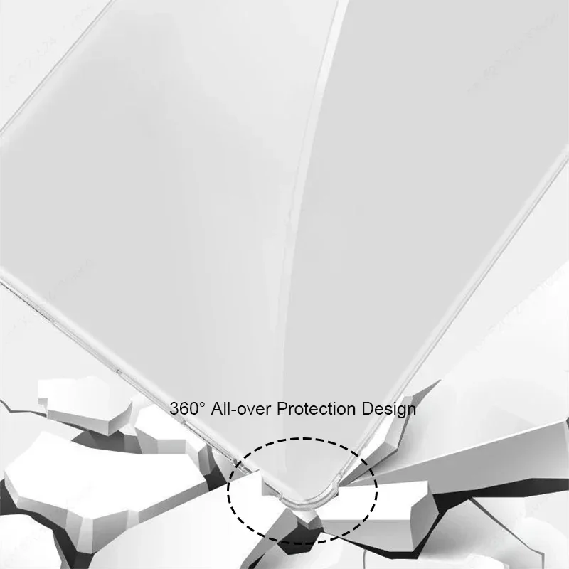 Для Kindle Paperwhite 6 7-дюймовый чехол 12-го поколения 2024 прозрачный из ТПУ для подушки