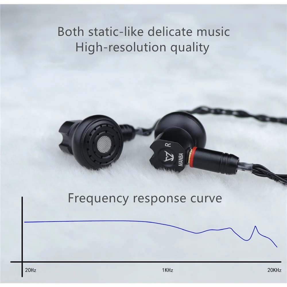 TONEKING MANBA цельнометаллические плоские наушники динамические HIFI статический