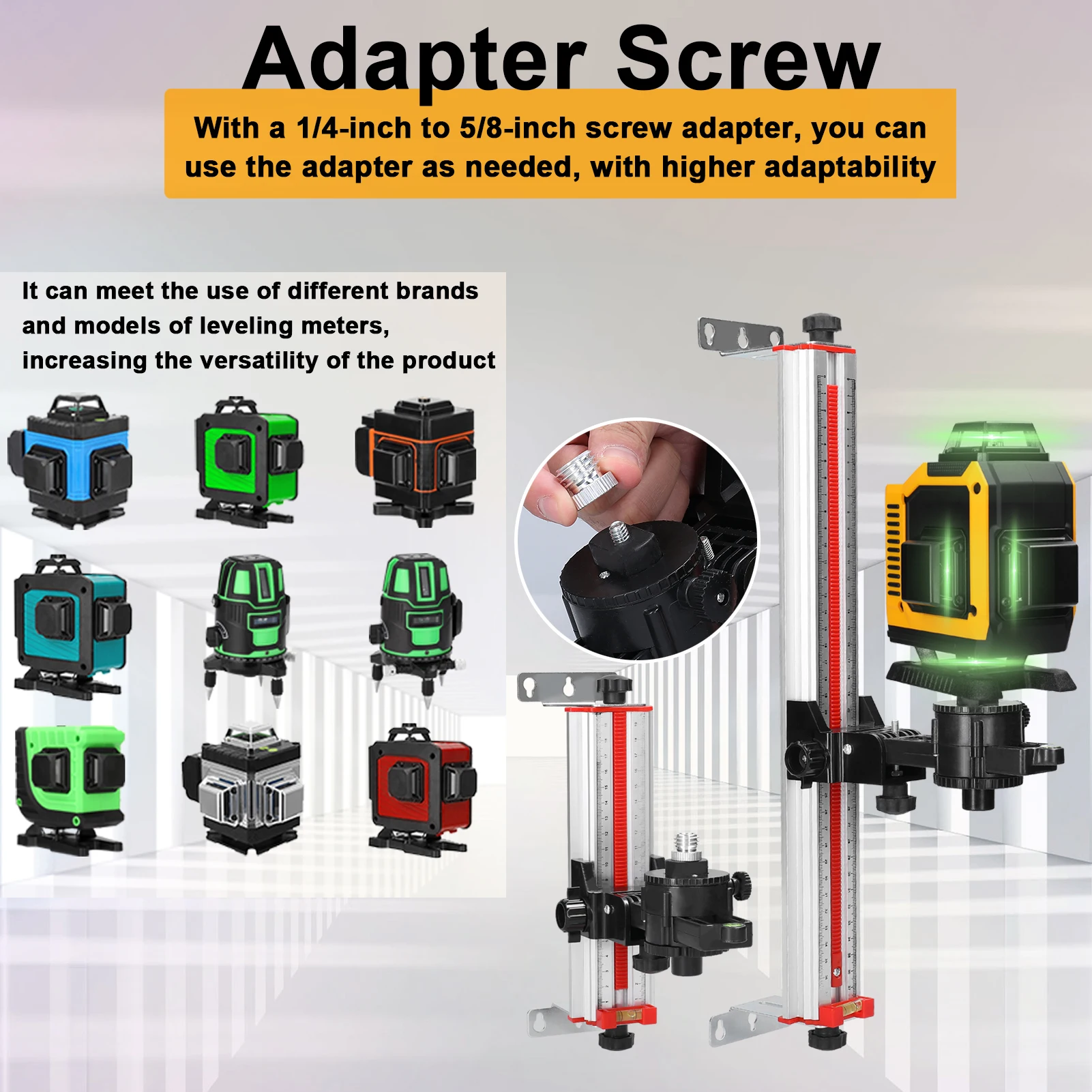 Стабильный Кронштейн Для Лазерного Уровня Из Алюминиевого Сплава С Регулируемым