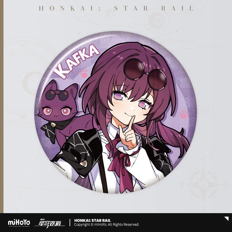 Presale Honkai: Star Rail Официальный товар серия Little Cat жестяной значок лезвие Кафки Lucoha