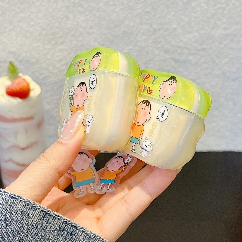 Фото Чехол для наушников с рисунком аниме Shin-chan Boochan, подвеска для AirPods Pro 2-го поколения Pro3, чехол для Apple AirPods 1 2 3 4, защитный чехол №3