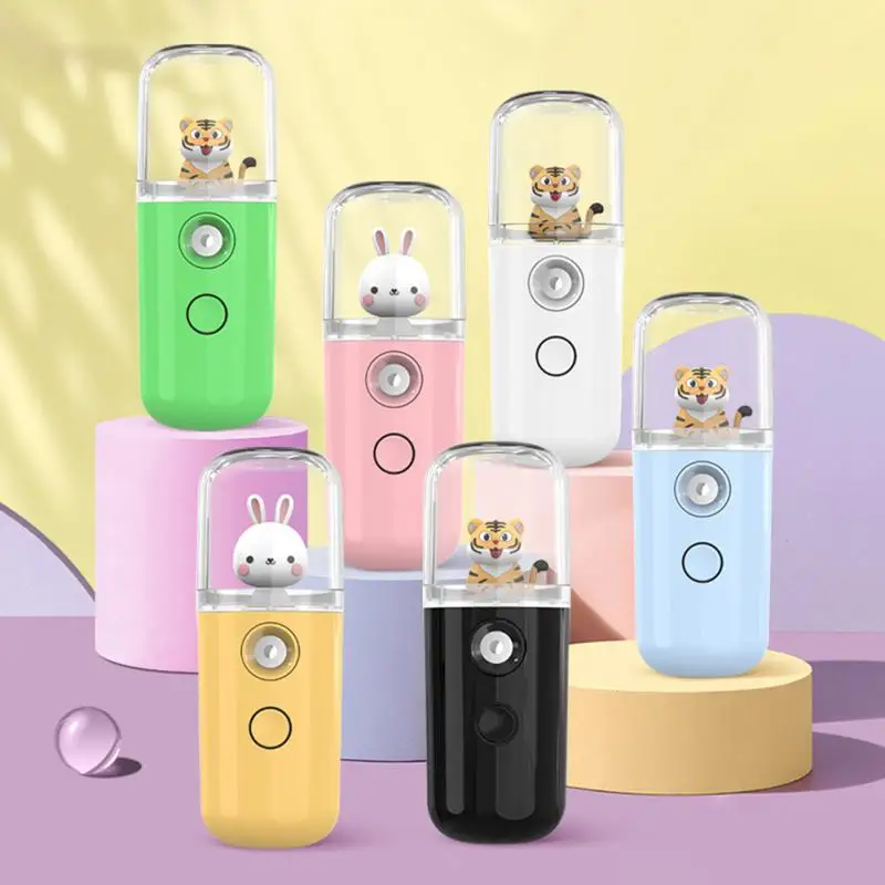 

Mini Nano Mist Sprayer 30ml USB Chargeable Facial Steamer Portable Beauty Humidifier Women Beauty Moisturizing Skin Care