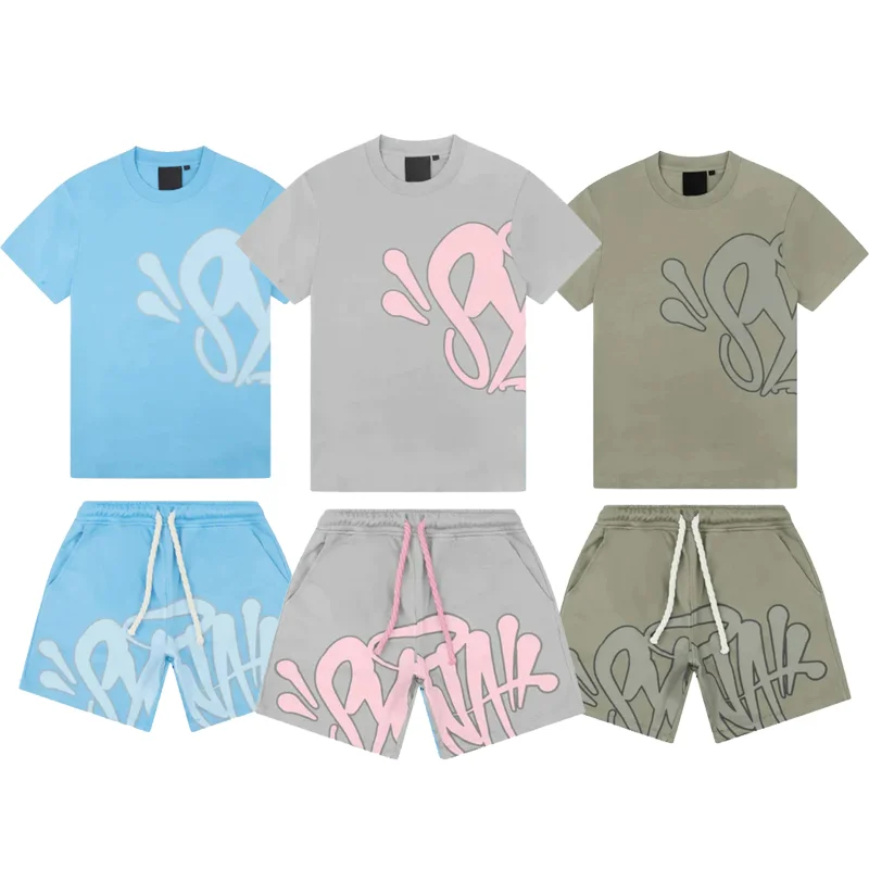 

Футболка Synaworld Y2K и короткая футболка из двух предметов в стиле Харадзюку, модная уличная одежда с американским принтом, футболки оверсайз, повседневная одежда