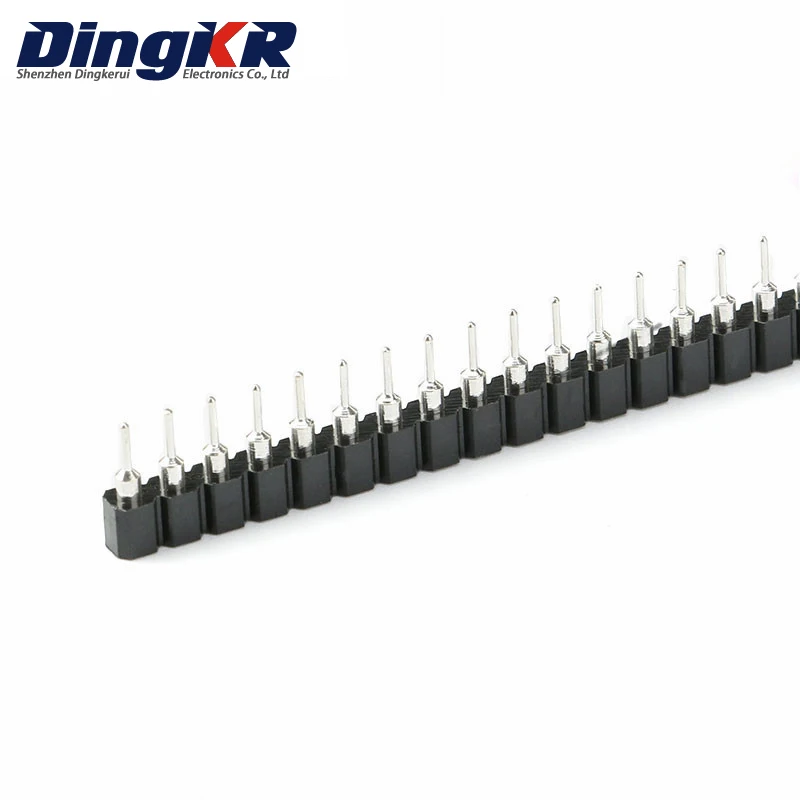 

10pcs/lot 40P female header 1x40 Pin 2.54 Round Female Pin Header connector 1*40 hole Single inline row needle seat hole row