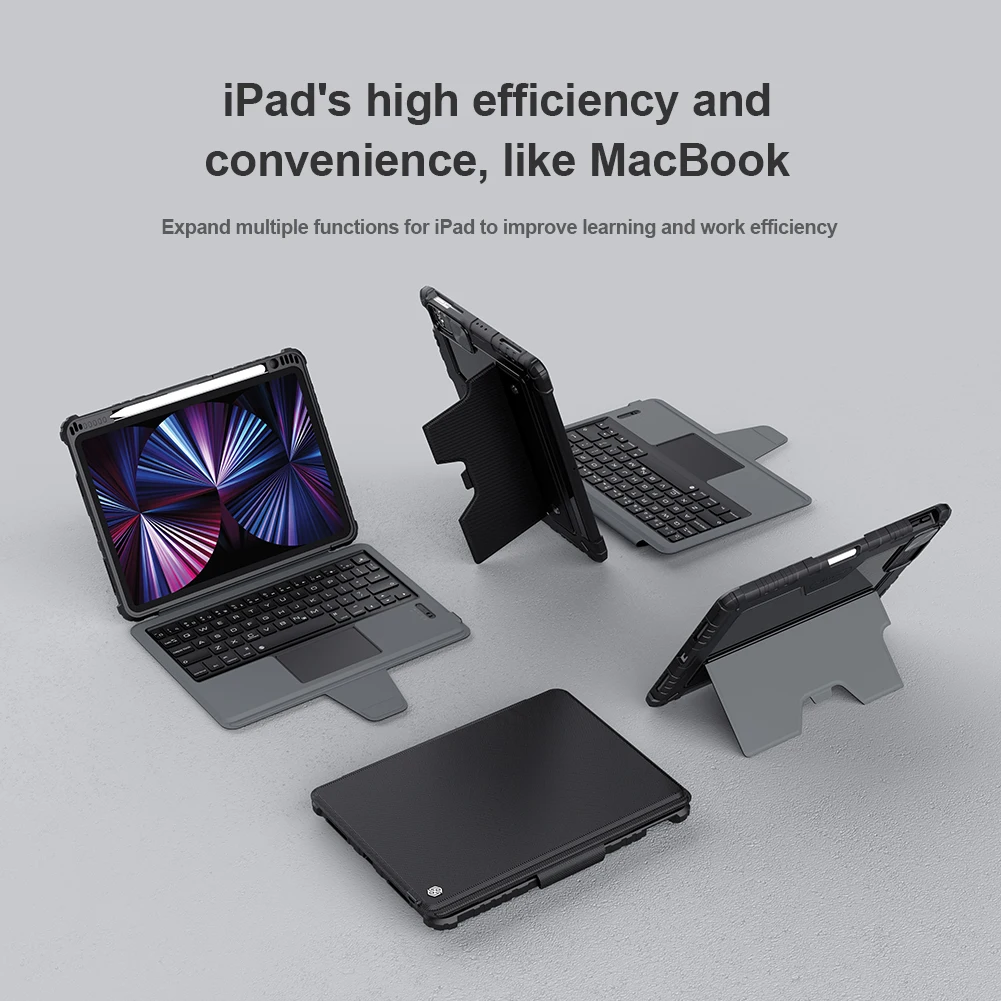 Чехол NILLKIN для iPad Pro 11 2021/2020 чехол Bluetooth клавиатура 9 поколение сенсорная панель с