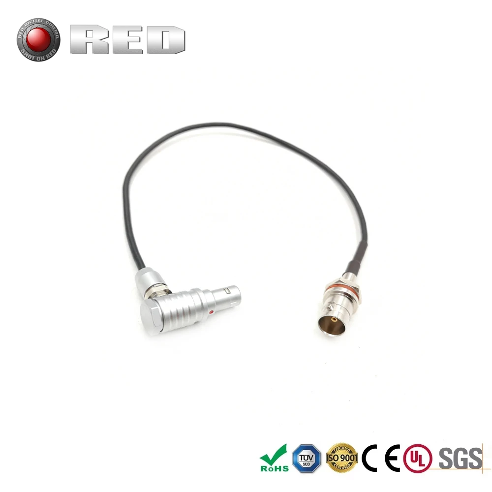 Щупальца черного синхронизации BNC Переходник штекер к красному Комодо EXT 0B 9 Pin