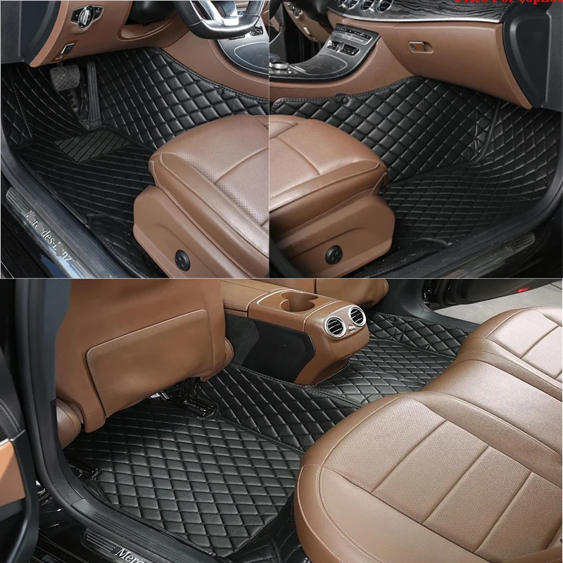 Фото Автомобильные коврики на заказ для Mercedes ML W164 2005 2006 2007 2008, роскошные кожаные мужские и женские автомобильные коврики с полным покрытием №1