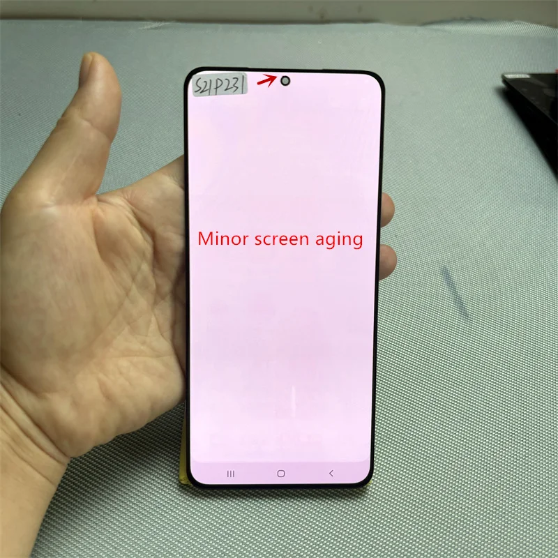 Фото Дисплей S21+ / 6.7” Ori 120Hz Super AMOLED для Samsung S21 Plus SM-G996B/DS G996F G996N, сенсорный экран с дигитайзером, с дефектами. №5